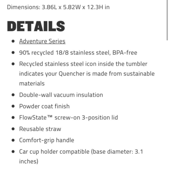 Stanley RED RUST the QUENCHER H2.0 FLOWSTATE TUMBLER (SOFT MATTE) | 40 OZ - Picture 12 of 12